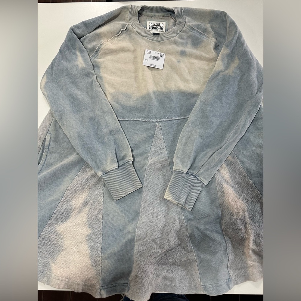 American Eagle Outfitters Gray Sweatshirt Dress